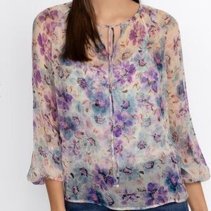 Johnny Was silk Blouse